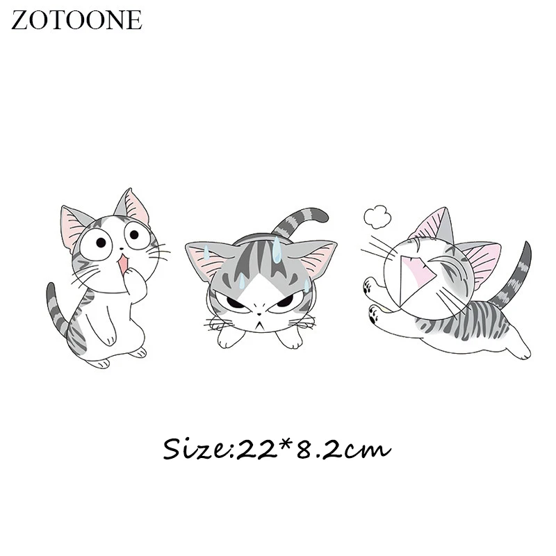 17 ZOTOONE, железные Мультяшные нашивки в виде животных для детской одежды, аксессуары для самостоятельной сборки, декоративные виниловые пластыри, подарочный набор для тела D - Цвет: 17