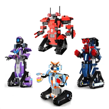 

RC Crawler Car Racing APP Remote Control Car RC Tracked Racer Building Blocks Assembled Puzzle Early Education Toys Kids Gifts