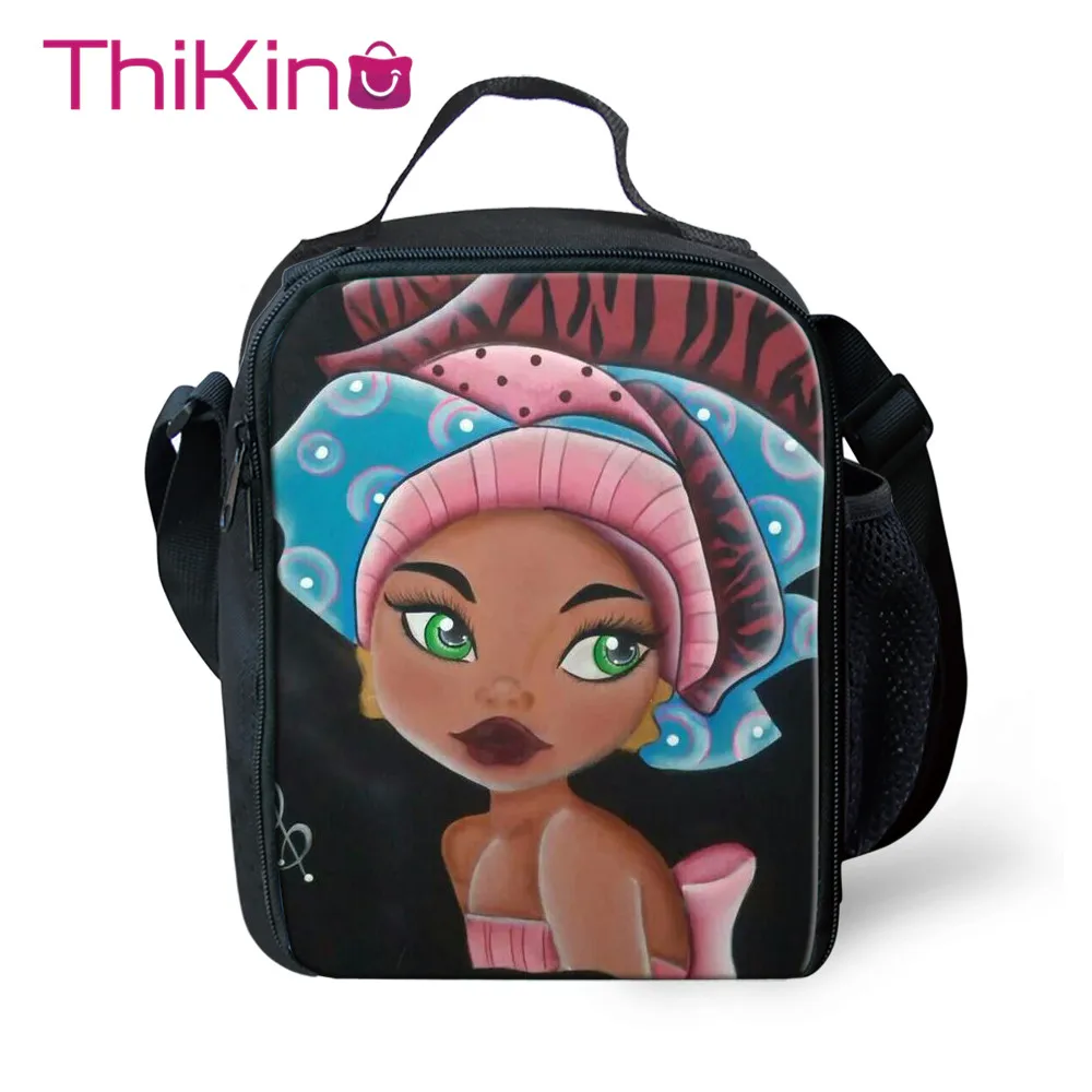Thikin Kawaii Африканка сумка для ланча Сумка для подростков termica мальчики мода портативный кулер мультфильм сумка с узором сумка для пикника