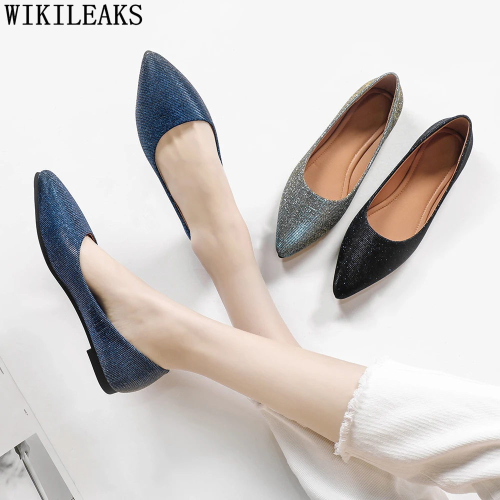 designer pointed toe flats