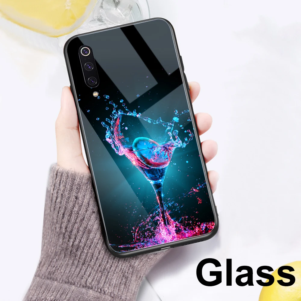 Ciciber чехол для телефона для Red mi Note 8 7 6 5 Pro Plus Funda для Xiaomi mi 9 9T A2 8 6X mi X 2 2S PocoPhone F1 Эстетическая стеклянная крышка - Цвет: Patterned 14
