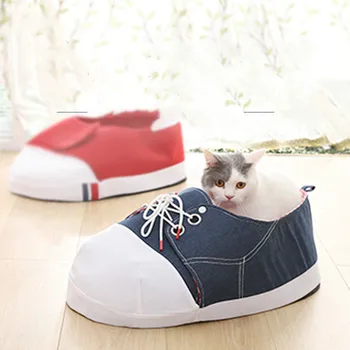 

Pet Dog Cat Tent House Kennel Warm Nest Creative Shoes Cat Litter Kennel Sleeping Mat Puppy Cave Sleeping Mat Nest Pet Supplies