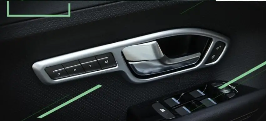 4 шт. хромированные внутренние детали 2012- для Land Rover Range Rover Evoque, внутренняя дверная ручка, рамка, отделка, аксессуары