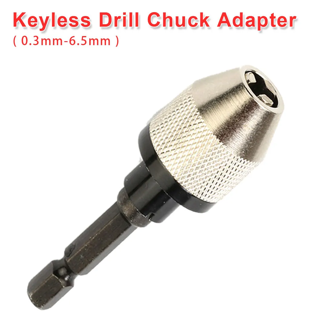 

Mini Shaft Chuck 0.3-6.5mm Keyless Drill Bit Chuck Adapter Hex Shank Adapter Converter Tool for Electric Grinder/ Nail Machine