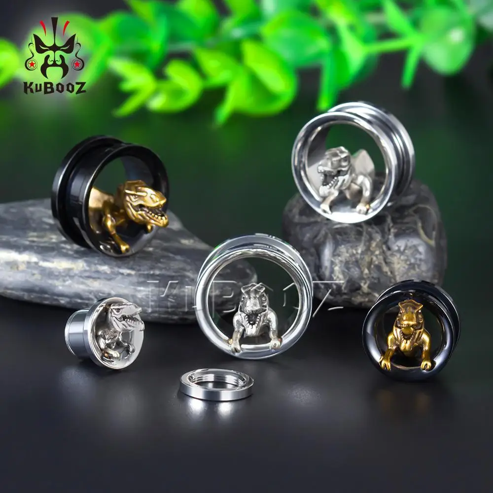 Details about   4Pairs Stainless Steel Ear Gauges skull Screw Plugs Tunnels Expanders Stretcher