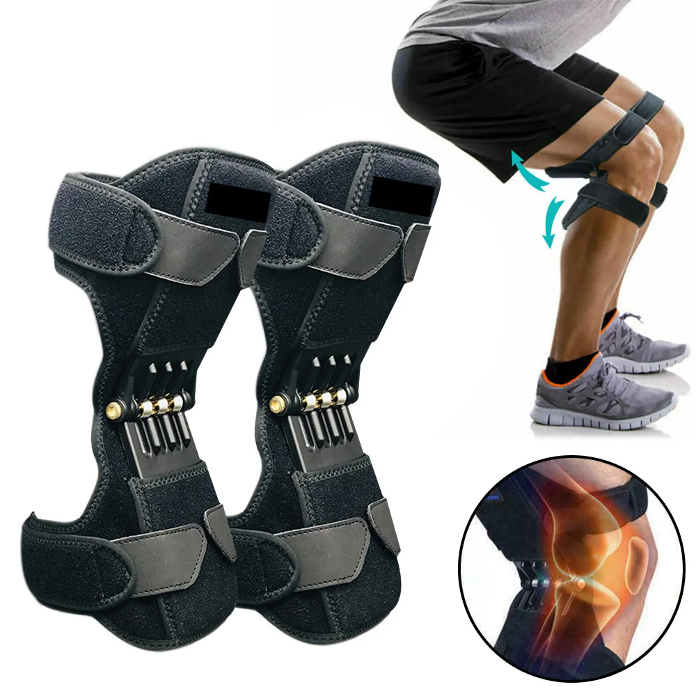 

Joint Support Knee Pads 1/2 pcs Power Lift Breathable Non-slip Joint Support Knee Pads Powerful Rebound Force Knee Booster
