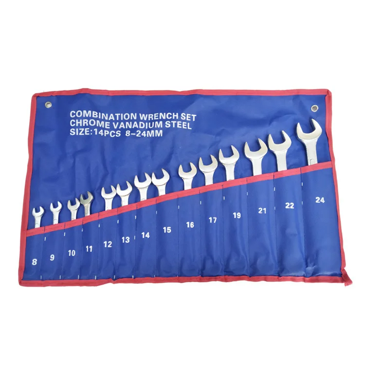 

Wrench Combination Spanner 14 Pieces Set Hardware Tools Metric Double Headed Dual Purpose Fork Wrench Manufacturers Wholesale