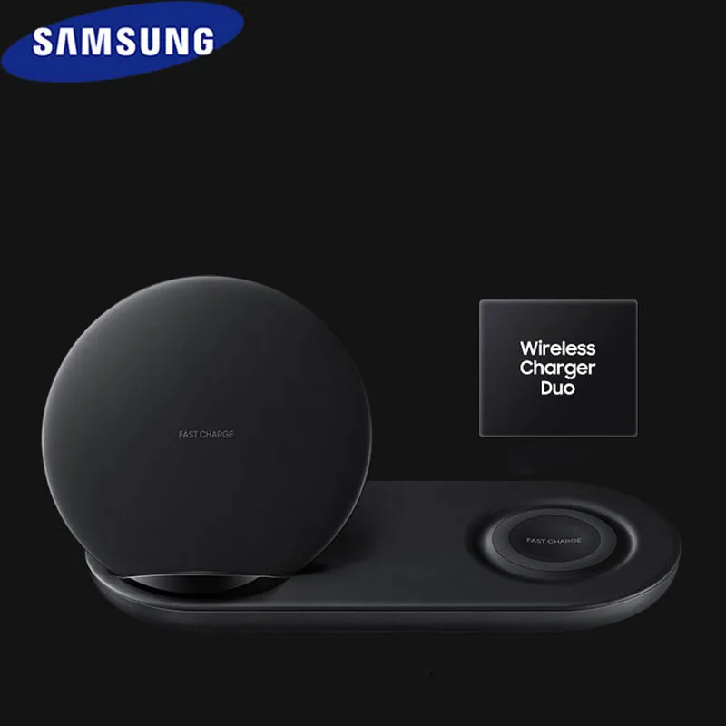 

Original Samsung Fast wireless charger Qi dual charge adapter for Galaxy s8 s9 s10 plus note 8 9 10 + iPhone X XR XS 8 EP-N6100