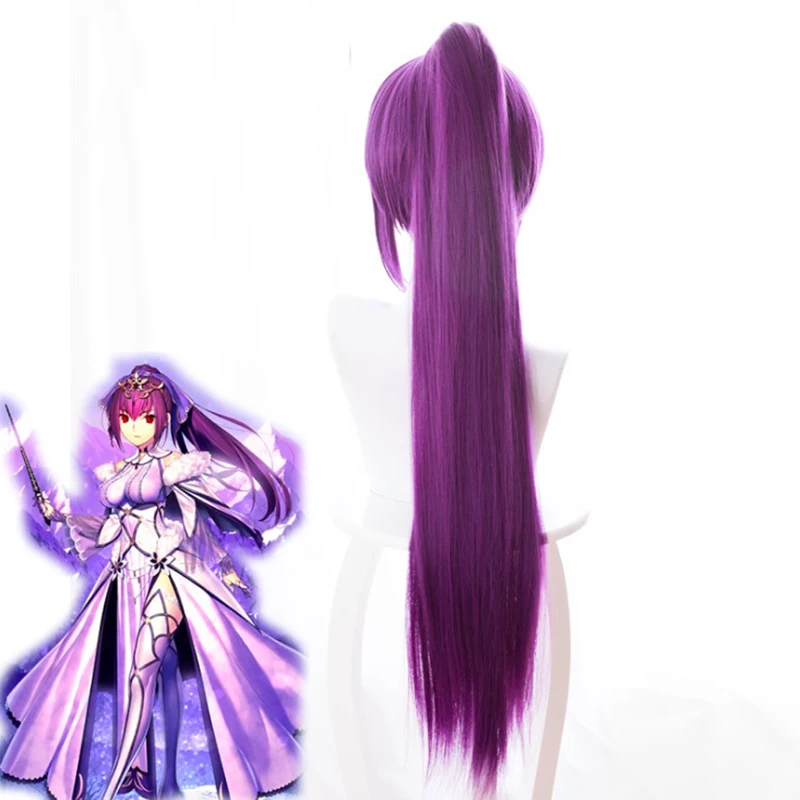 Игра Fate Grand Order Косплей парики Scathach Косплей термостойкие искусственные волосы для париков Хэллоуин Карнавал вечерние женские косплей парик