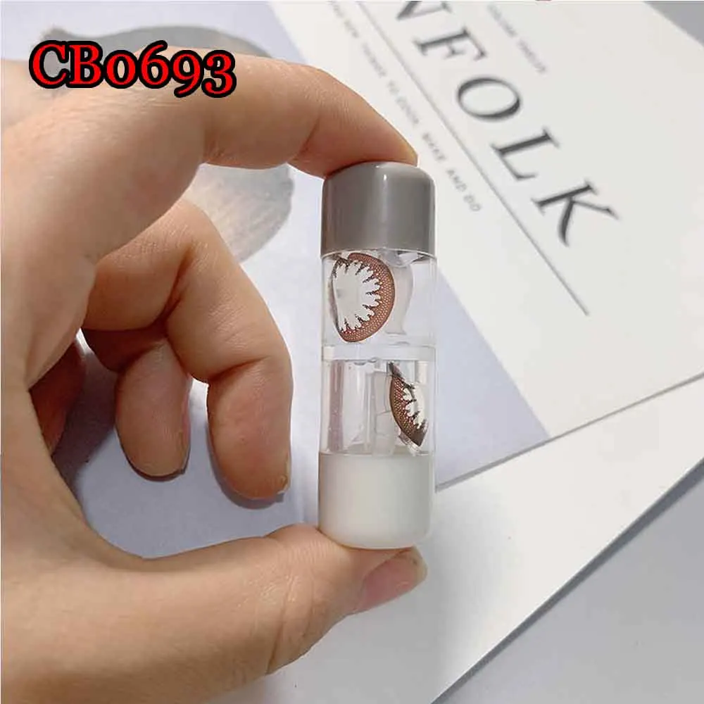 1pcs Tube Hard Lens Cosmetic Contact Lenses Box Contact Lens Case for