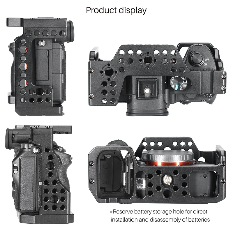 Клетка для камеры UURig для sony A7III standard Arca-style быстросъемная пластина с верхней ручкой для sony A7Iii A7R3 A7M3
