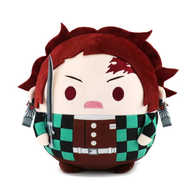Demon Slayer Plush Toys Doll Cute Fat Type Tanjirou Zenitsu Inosuke Kyoujurou kimetsu no yaiba Stuffed Toy Nice Gifts 10/20cm