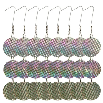 

24PCS/Set Bird Repellent Discs Reflective Hanging Device to Keep Birds Away Like Woodpeckers for Pigeons Woodpeckers