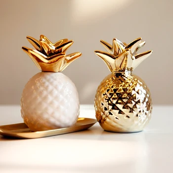

Pineapple Piggy Bank Coin Bank Ceramic Saving Box Penny Bank Storage Jar Decoration Safe Box Save Cans YHJ102409