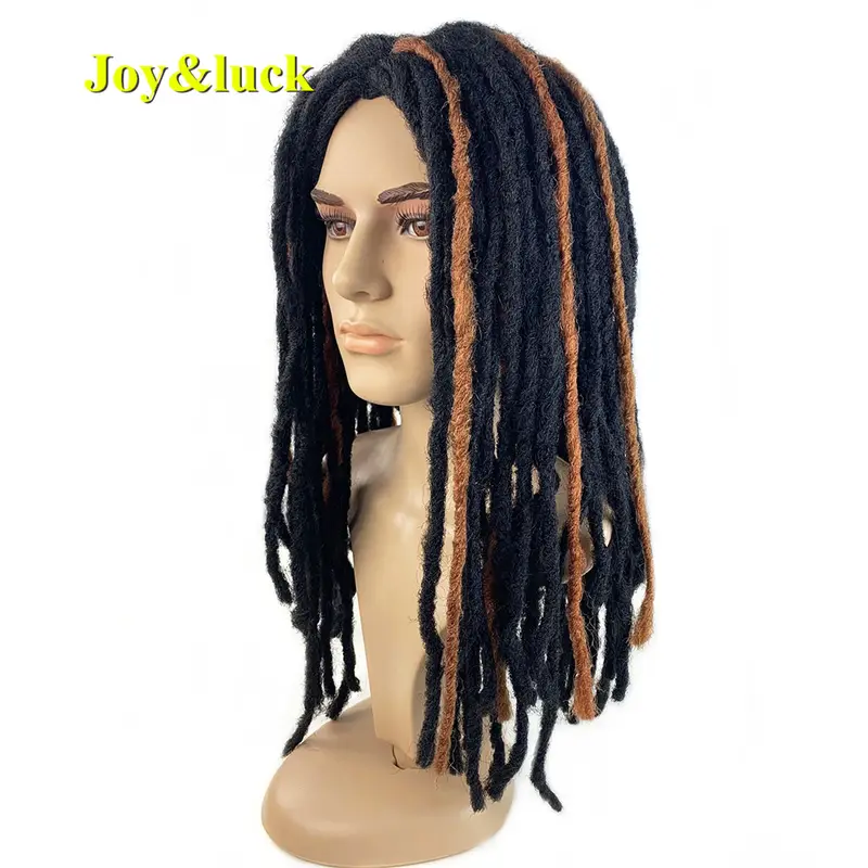 Long Dreadlocks Wig For Men Synthetic Black Dreadlock Straight Crochet Hair Braiding  Middle Part Hair Wigs Daily  Wig - Image 5