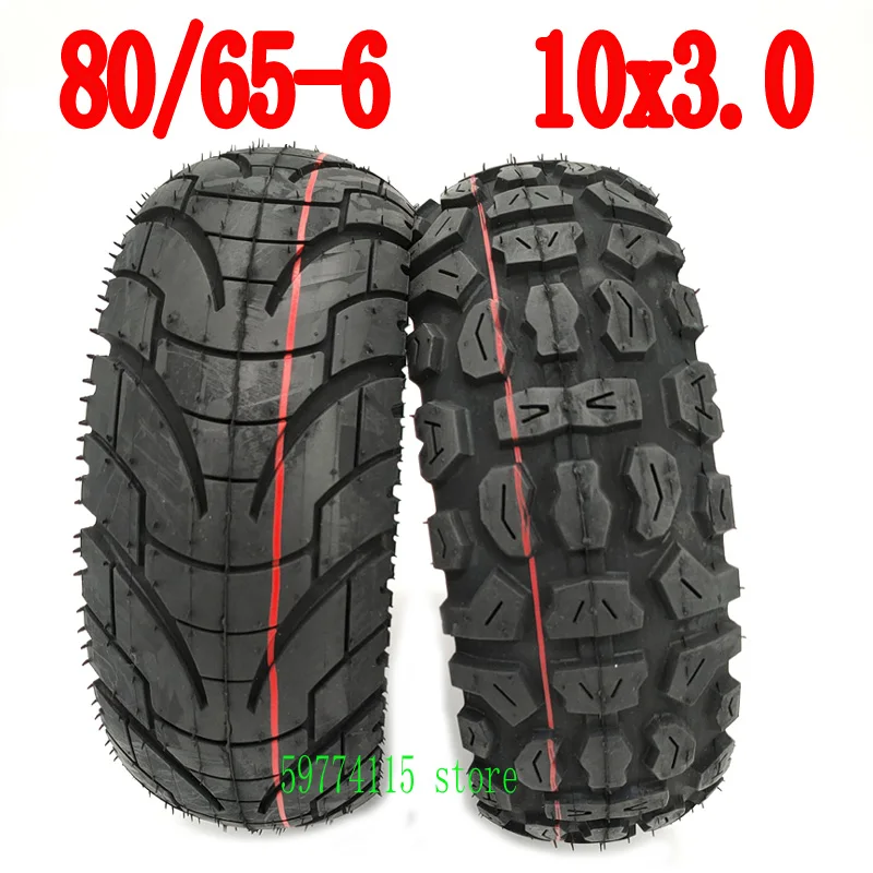 10"Inches 10x3.0-6 80/65-6 Thickened Widened Tires For ZERO 10X E-Scooter 