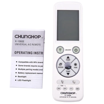 

CHUNGHOP with back light big monitor Universal controller Air Conditioner air conditioning remote control K-1060e