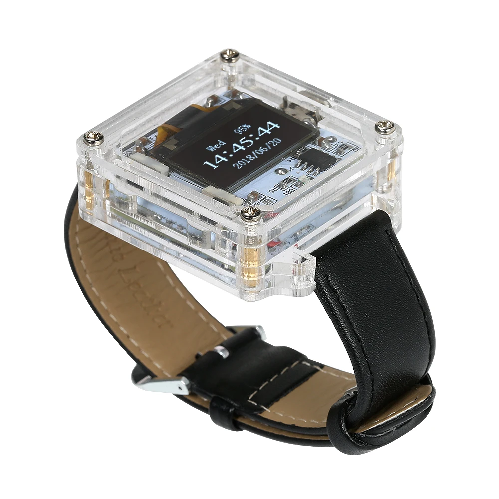 SCM Awesome наручные часы DIY Kit прозрачный СВЕТОДИОДНЫЙ DIY светодиодный цифровой трубчатый наручные часы электронные часы DIY Kit
