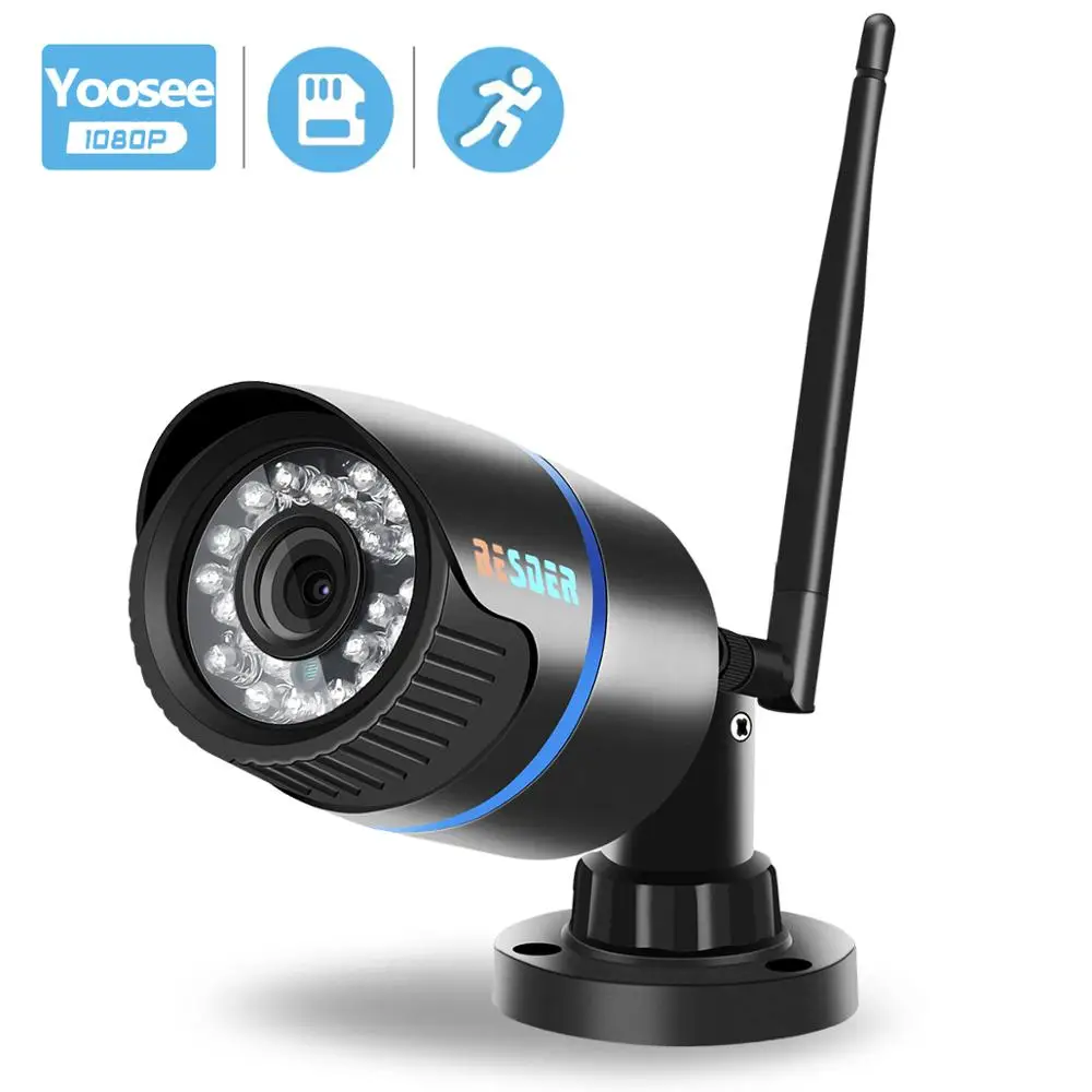 BESDER Yoosee IP Camera Wifi 1080P 960P 720P ONVIF Wireless Wired P2P CCTV Bullet Outdoor Camera With MiscroSD Card Slot Max 64G