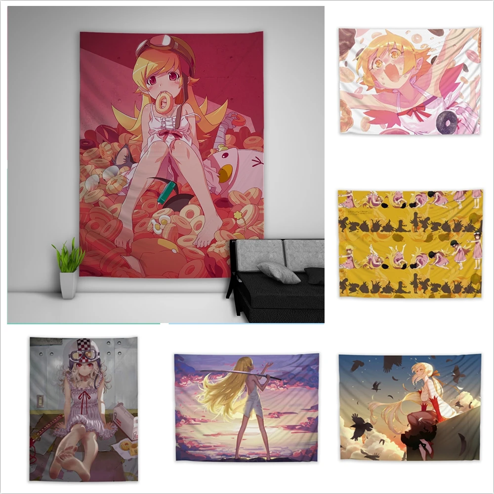 Гобелен Shinobu Bakemonogatari Oshino искусство настенный подвесной диван стол покрывало для