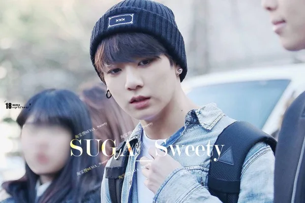 Модная Kpop SUGA вязаная шапка s шапка с вышивкой высшего качества эластичная Осенняя зимняя черная шапочка