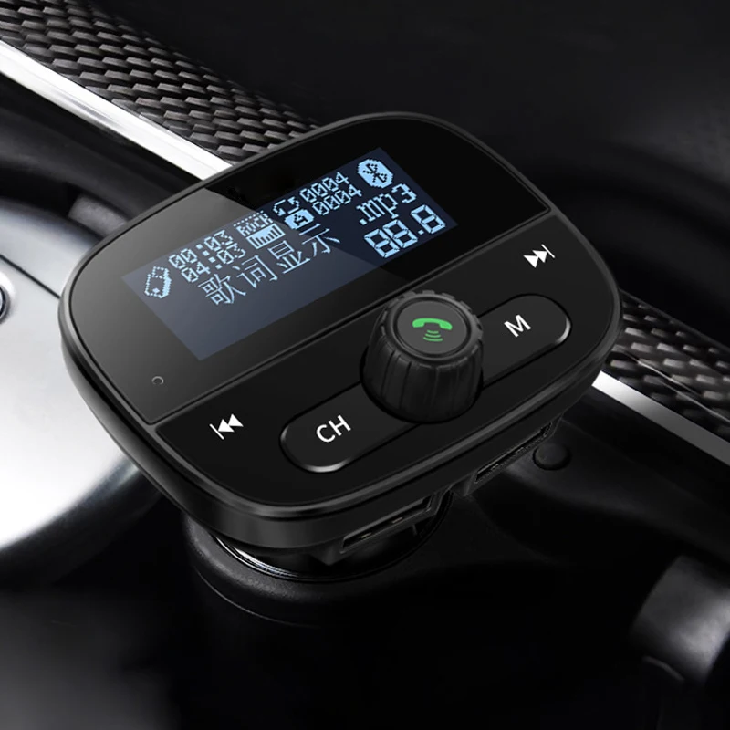 Fm-передатчик, Автомобильный MP3-плеер, Многофункциональный Bluetooth 4,2, Usb Автомобильный дисплей, цветной экран, лирика, громкая связь, аудио A, быстрая