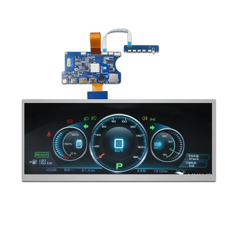 full kit 12,3 дюймовый HSD123KPW1-A30 ЖК-экран 1920*720 Автомобильный HDMI тип-c плата контроллера 850 нит Ландшафтный режим - Цвет: full kit