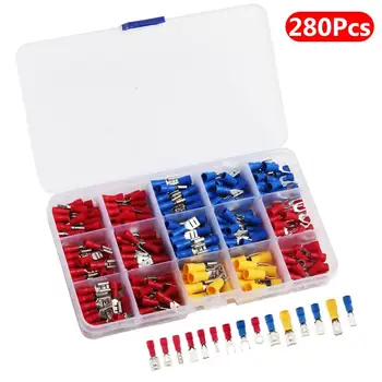 

280Pcs Assorted Electrical Crimp Terminals Insulated Male Female Wire Connector Electrical Wire Spade Connectors Kit