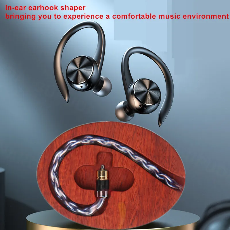 Upgrade Line Ear Hook Shaper Safflower Pear Solid Wood Carved Arc In-ear Ear Accessories earphone accessories earphone accessories