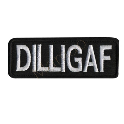 Dilligaf Одежда с надписями и вышитым английским флагом, джинсовая куртка, декоративная нашивка на значок - Цвет: Dilligaf