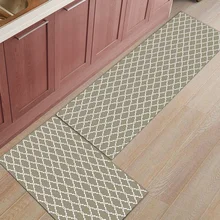 2 шт. Коврики для кухни коричневые и белые геометрические коврики для входной двери ванной комнаты гостиной двери коврики домашний декор