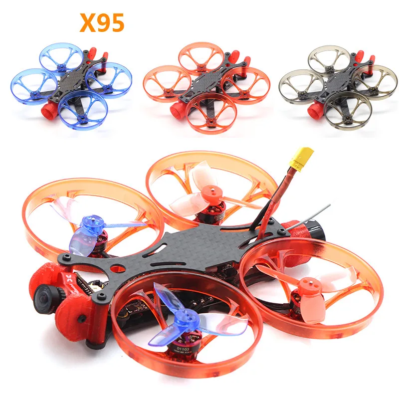 

HSKRC X95 95mm 2inch Micro Mini Carbon Fiber FPV Frame Kit for BetaFPV Cine Whoop RC Drone FPV Racing