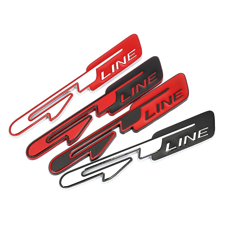 XQXSTORE Autocollant De Voiture GT Line Pour KIA Forte Optima Picanto Stinger Sorento, Renault Clio Grandtour Megane, Pour Peugeot GT RCZ 308 508 3008 5008-GT_Line_Sticker