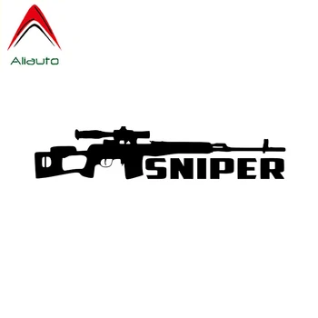 

Aliauto Creative Car Sticker Sniper Decoration Gun Vinyl High Quality Accessories Waterproof Reflective Decals,15cm*3cm