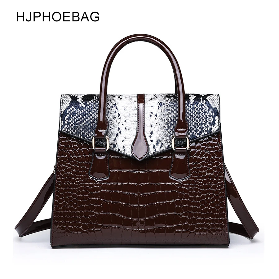 HJPHOEBAG, женские сумки, Брендовые женские сумки, сумки через плечо, модная сумка на плечо, крокодиловый узор, ручная сумка, bolsa feminina YC220