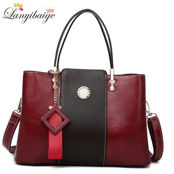 

New Soft Leather Luxury Handbags Women Bags Designer Crossbody Bags For Women 2020 Large Capacity Simple Shoulder Messenger Bag