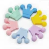 Cute-idea 10pcs Food Grade Silicone Small Crown Beads Baby Teething Teether Toy DIY baby Pacifier chain Accessories Baby goods 3