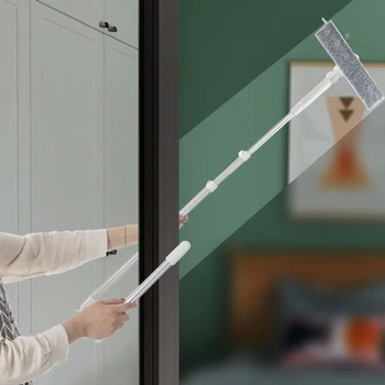 

Telescopic Window Glass Cleaning Brush Cleaner High Rise Windows Dust Washing With Extension Pole Microfiber Cloth For Windows