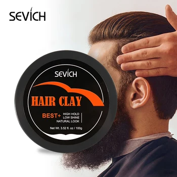 

Hair Styling Clay Mud for Men Strong Hold Hairstyles Matte Finished Molding Cream Long Lasting Stereotype Hair Wax TSLM2