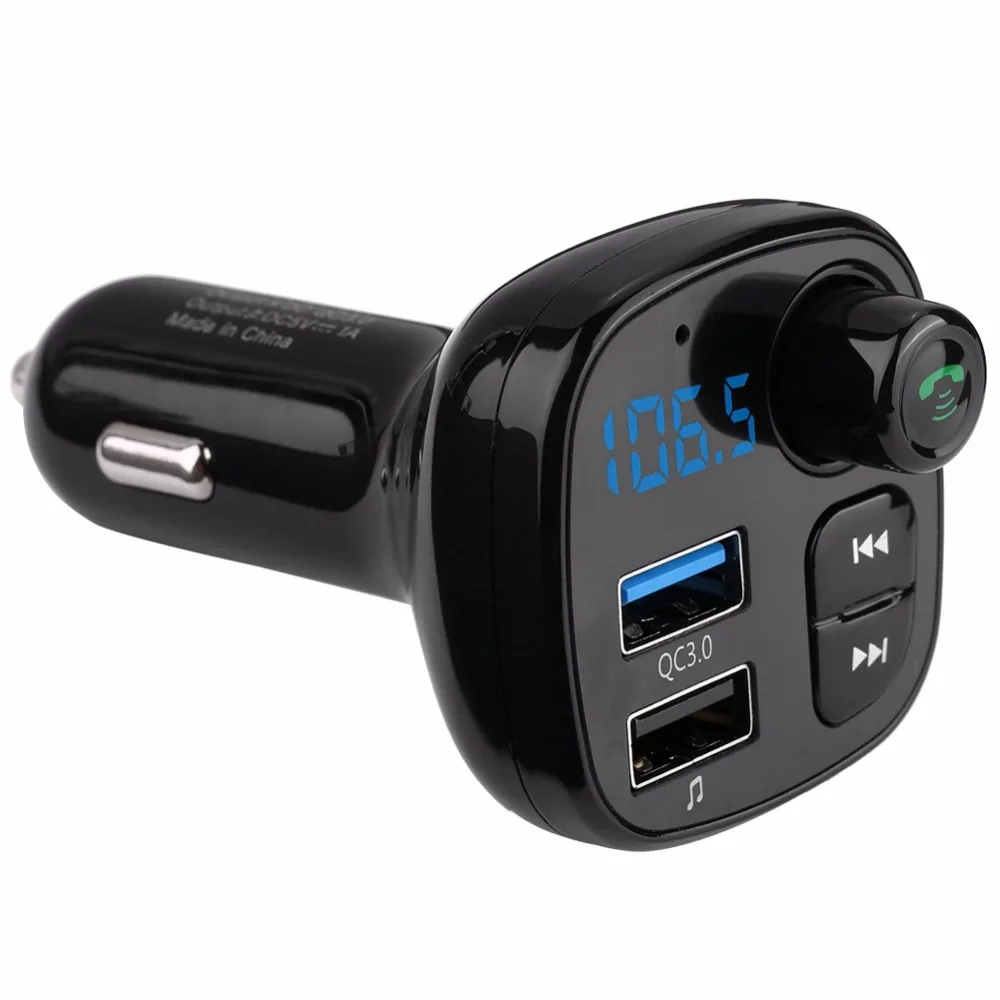 Fm-передатчик двойной USB зарядное устройство BT Hands Free u-диск TF MP3-плеер прикуриватель автомобильный комплект Автомобильный MP3-плеер автомобильные аксессуары