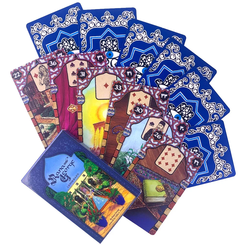 Новые модные ретро Rana George Lenormand Tarot европейские Современные садовые настольные