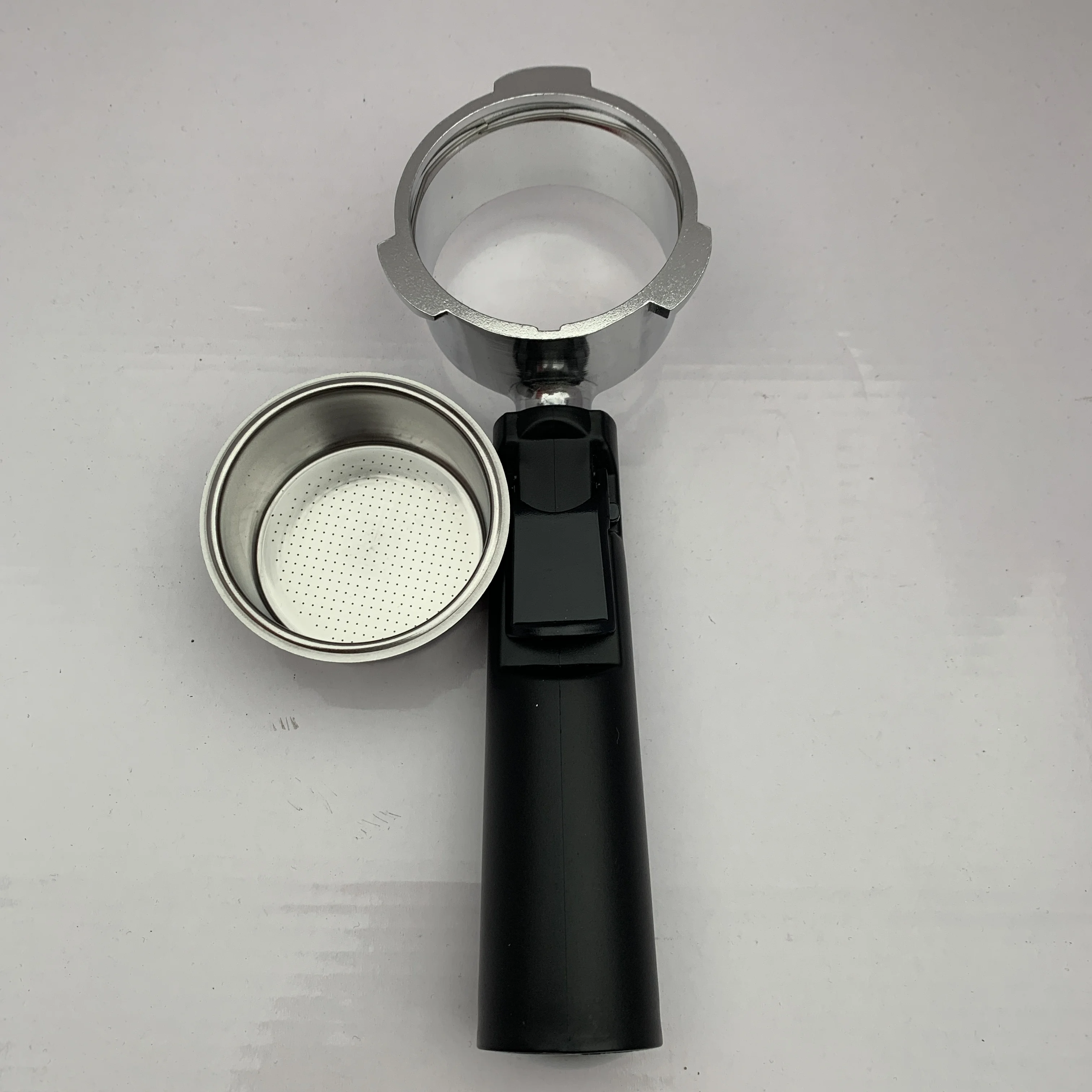 Soporte de filtro de fondo para cafetera espresso, soporte de portafiltro de 60mm15-20bar