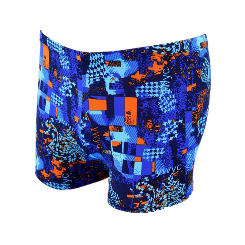 

2019 New Style Men's Fashion Boxer Printed Swimming Trunks Hot Springs Large Size Men Low Price Run-Swimming Trunks
