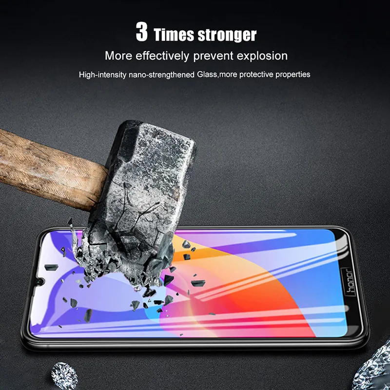 Keajor Tempered Glass For Huawei Honor 8A Glass Flim Anti-Scratch Full Cover Screen Protector Film For Huawei Honor Y6