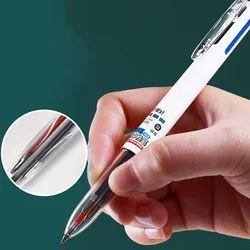 Stylo Gel rétractable multicolore 4 en 1, 1 pièce, 0.5mm, recharge d'encre noir bleu rouge, papeterie scolaire pour étudiants 