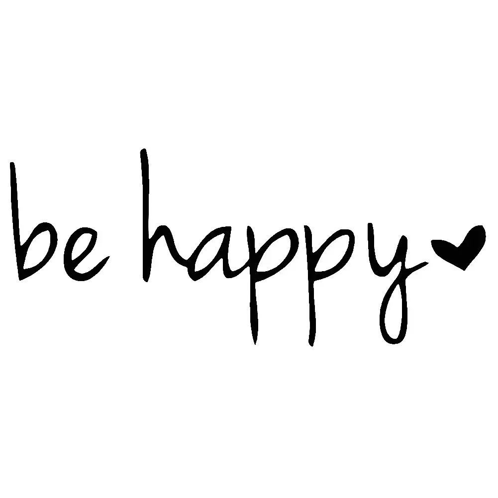 

Светоотражающие надписи Be Happy, 15 х6 см, наклейки на окна автомобиля, украшение