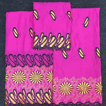 

Golden color flowers pattern 7 yards high quality with beads 100% Cotton Fabric HLS99 Free shipping Swiss Voile Lace Fabric