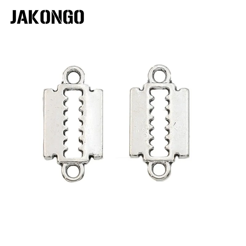 JAKONGO 20 шт. Тибетский посеребренный бритвенный станок Подвески для изготовления