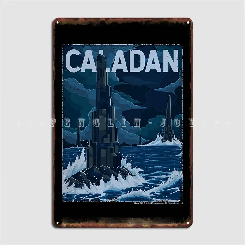 

Caladan Retro Vintage Tourism Decal Metal Sign Cinema Garage Design Wall Decor Party Tin Sign Poster
