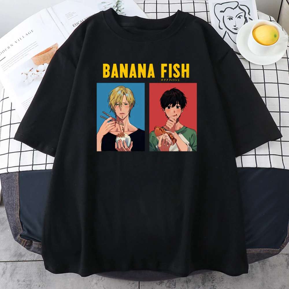 Banana Fish Ash Lynx Anime Printed Woman T Shirt 2021 Summer Tee Shirt Harajuku Cotton T Shirts Hip Hop Loose Women New T-ShirtsBanana Fish Ash Lynx Anime Printed Woman T Shirt 2021 Summer Tee Shirt Harajuku Cotton T Shirts Hip Hop Loose Women New T-Shirts cheap graphic tees Tees